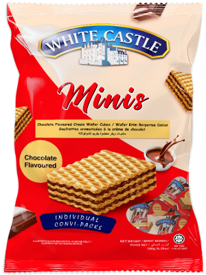 180g l White Castle l Minis l Chocolate Flavour l Pouch Pack